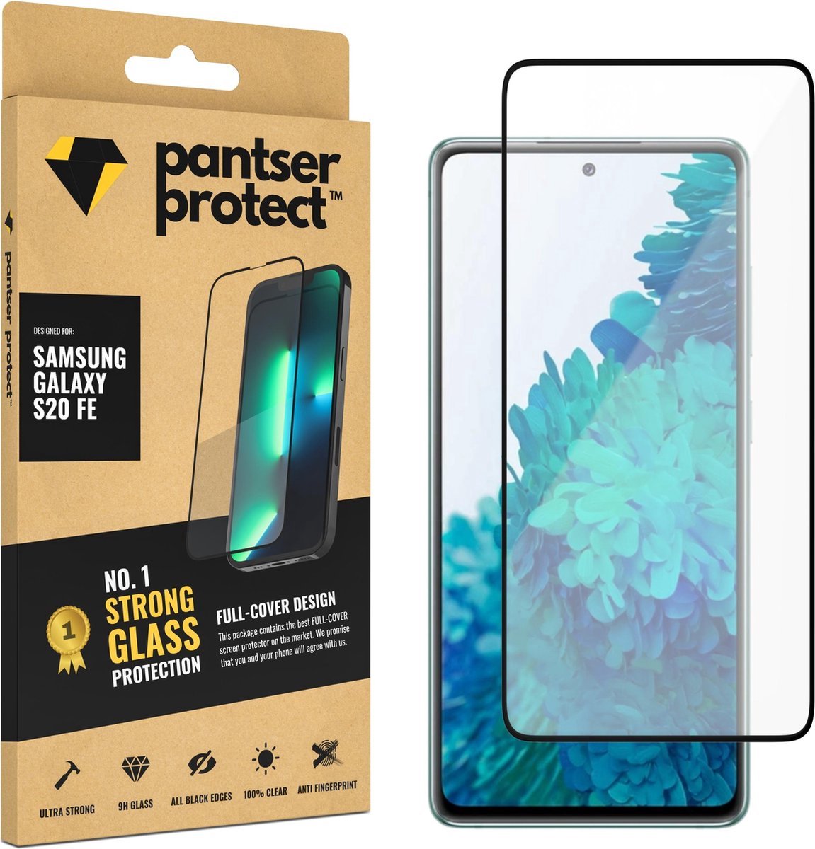 Pantser Protect™ Glass Screenprotector Geschikt voor Samsung Galaxy S20 FE - Case Friendly - Premium Pantserglas - Glazen Screen Protector