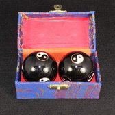 Inuk - Boules méridiennes - Billes chinoises - Balles noires Yin Yang - Boules sonores - Boules Spin
