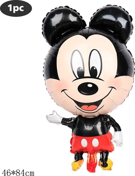 Ballon Mickey Mouse - Folieballon - Ballon Disney - Mickey Mouse - Kinderballon - 46x84 cm