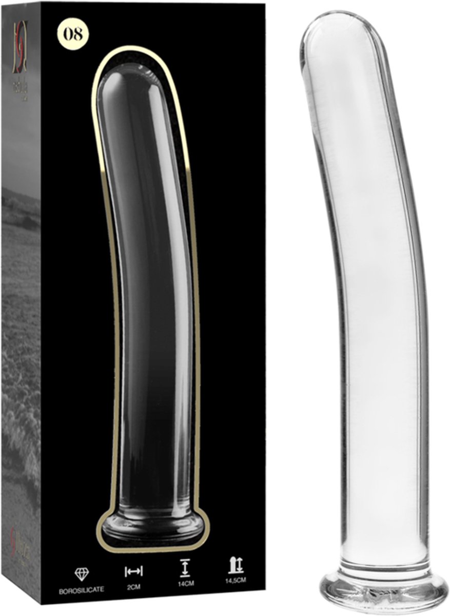 NEBULA SERIES BY IBIZA™ - MODEL 8 DILDO BOROSILICATE GLASS 14.5 X 2 CM CLEAR | SEX TOYS VOOR VROUWEN | SEX TOYS VOOR MANNEN