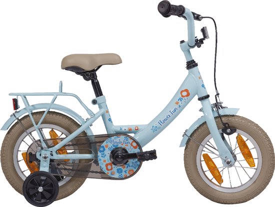 Disney Frozen Kinderfiets - Meiden - 12 inch - Blauw Paars - Doortrapsysteem