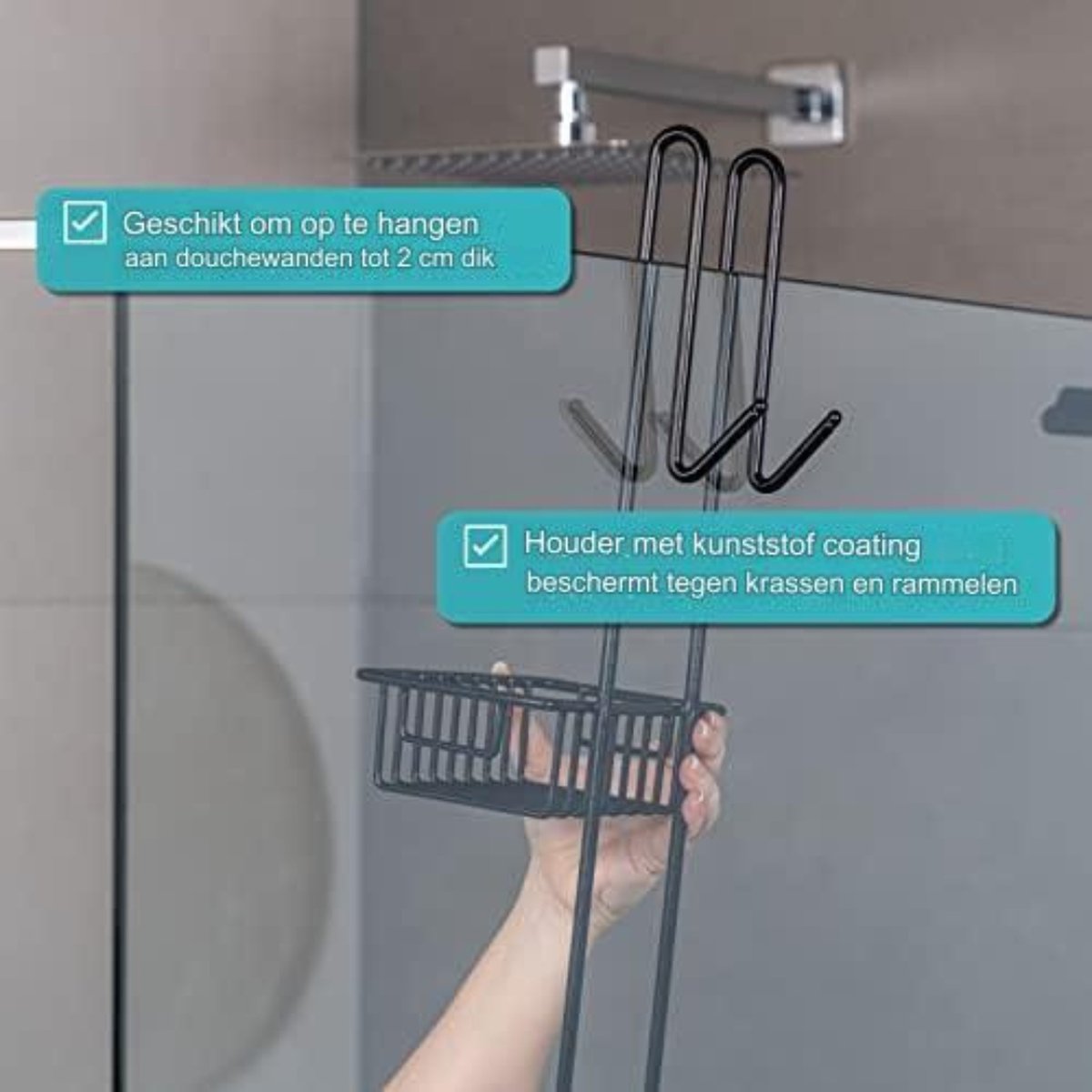 Doucherek Aan Douchewand Ophangbaar Doucherek Doucherek Zonder