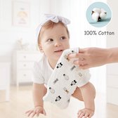 10st Baby Washandjes Soft | Mousseline-washandje voor baby's | Gezichtshanddoeken voor pasgeborenen met een gevoelige huid (30x30cm)