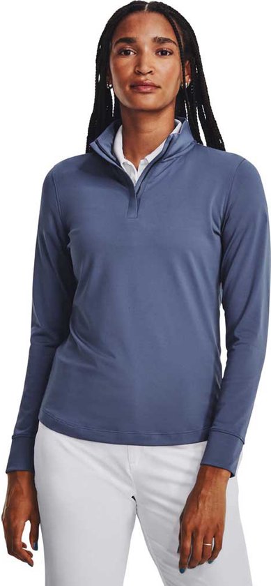 Under Armour Golf Playoff Sweatshirt Met Halve Rits Blauw S Vrouw