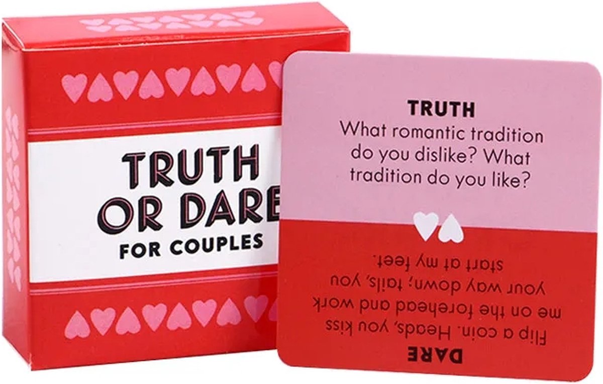 Truth or Dare for Couples - Waarheid of Durven voor Koppels - Koppel spel - Intiem kaartspel - Liefdesspel voor koppels - Romantisch Truth-or-Dare kaartspel - Erotische truth or dare -