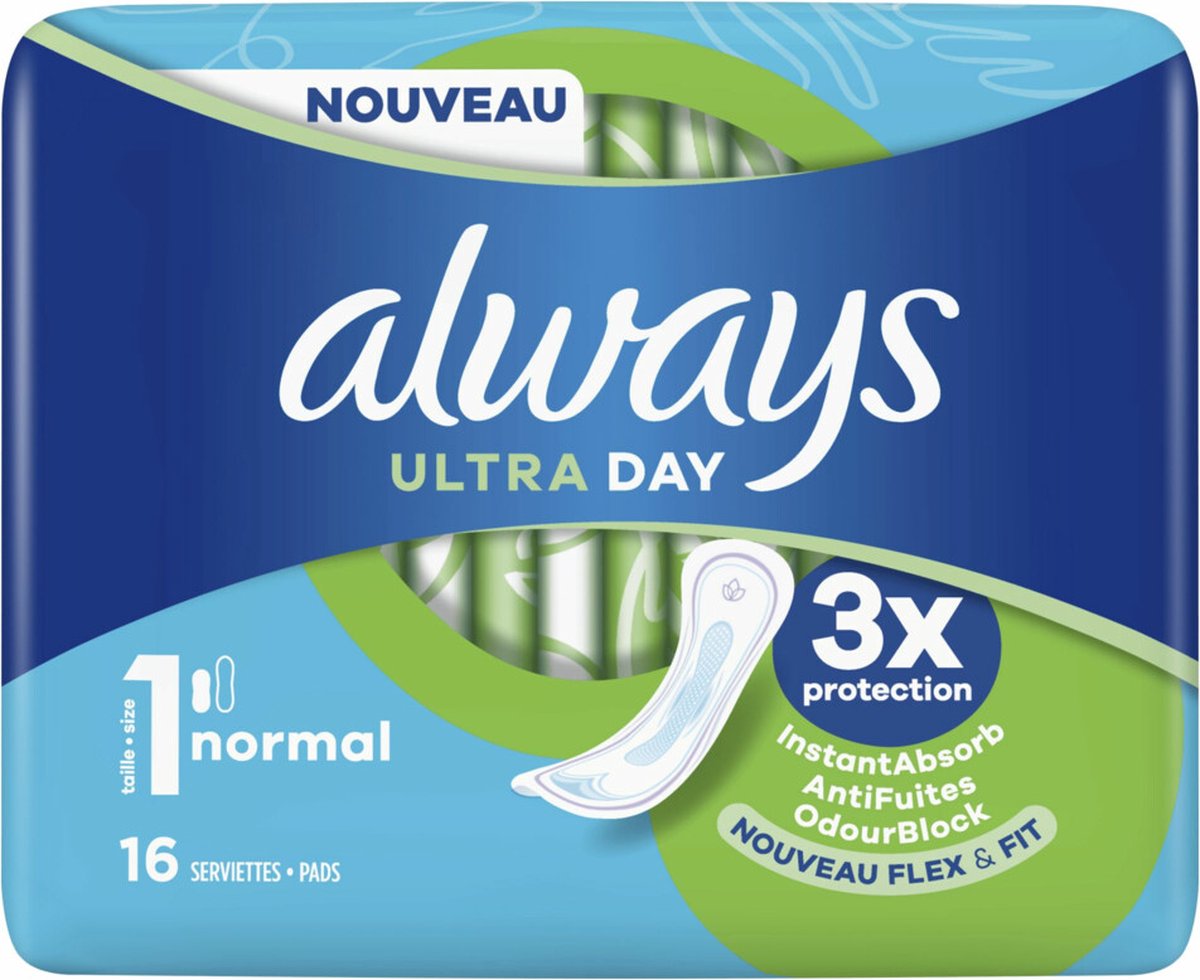 Always Ultra Day Maandverband Normaal 16ST