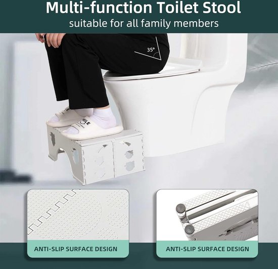 Repose Pied Physiologique pour Toilettes - Pliable