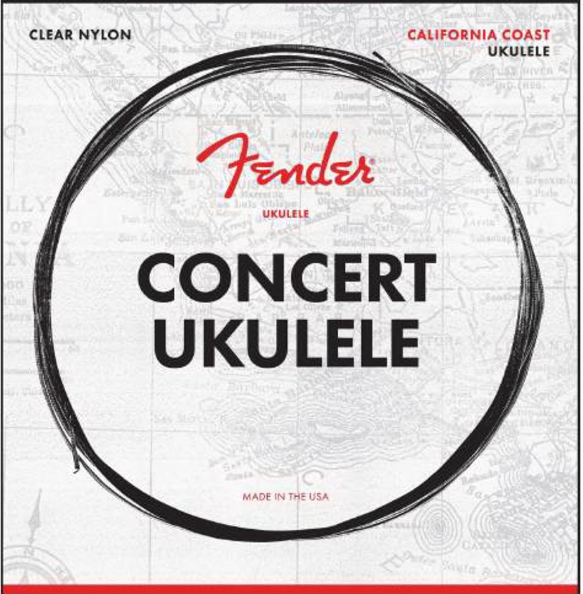 Fender California Coast Concert Ukulele Strings - Snaren