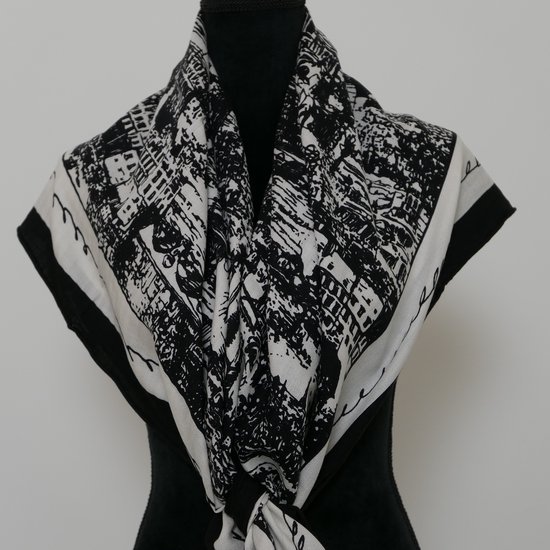 zijden met wollen sjaal