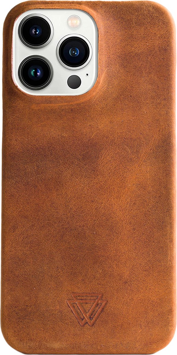 Wachikopa Hoesje Geschikt voor iPhone 13 Pro - Wachikopa Full Wrap Backcover - beige