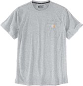 Carhartt Force Flex Pocket T-shirt Met Korte Mouwen En Relaxte Pasvorm Grijs L Man