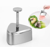 Sushi Onigiri Mould Stainless Steel Triangle - Rice Shape Rice Ball Maker DIY Tool, Sticky Rice Shapes Triangle, Classic Children's Lunch Bento Home Kitchen Accessories Nigiri Kitchen Cooking