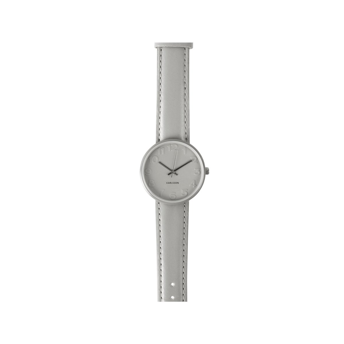 Karlsson Horloge Ms. Grey - Muis Grijs - Ø3,2cm - Scandinavisch,Modern