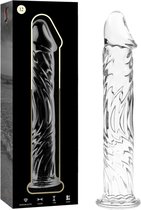 NEBULA SERIES BY IBIZA - MODEL 12 DILDO BOROSILICATE GLASS 17 X 3.5 CM CLEAR | BEST SEX TOYS | DILDO | GLAZEN DILDO