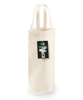 Fairtrade cotton bottle bag *fles geschenktas *wijnverpakking *kleur naturel
