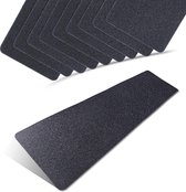 SHOP YOLO - 10 pack Zelfklevende Anti Slip Strips Stickers - 15 cm x 60 cm - drievoudige gelaagde bescherming - zwart