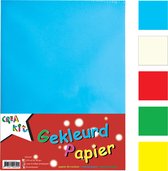 Creakit Knutselpapier Gekleurd Junior - Knutselen - Tekenpapier - Gekleurd papier - Voor Kinderen - A4 Papier - 250 Vellen