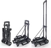 Mini Sack Truck Folding Trolley Dolly Foldable Trolley Hand Truck Luggage Handcart with Wheels Utility Portable Lightweight Expandable Large Chassis