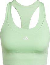 adidas Performance Run Pocket Medium-Support Beha - Dames - Groen- M A-B