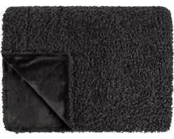 Linolux Fleece Plaid Ollie Anthracite 150x200
