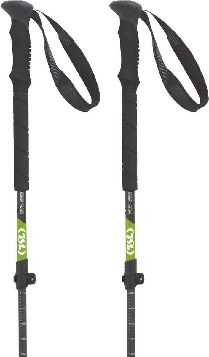 Tsl Outdoor Hiking Carbon Comp 3 Cross Stokken Groen,Zwart 60-125 cm