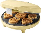 Bol.com Bestron Wafelijzer voor Mini Cookies Cakemaker voor mini cakes met bakindicatielampje & antiaanbaklaag 700 Watt kleur: Geel aanbieding