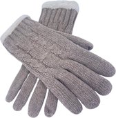 Winter Handschoenen - Dames - Verwarmde - Cashmere - Beige