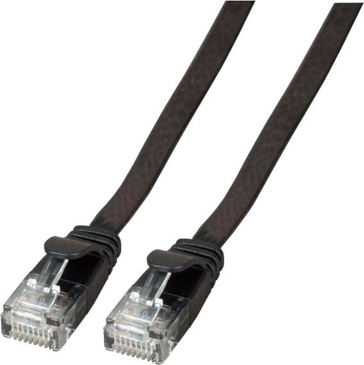 CAT6a UTP kabel 0.25 meter Zwart