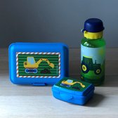 Graafmachine lunchbox met Tractor drinkfles en Graafmachine mini snackbox - Die spiegelburg serie Later als ik groot ben ...
