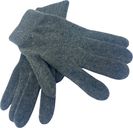 Winter Handschoenen - Dames - Verwarmde - Cashmere - Grijs