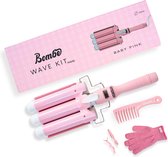 Bombé Waver - Wafeltang - Wave Krultang - Wavertang - 32mm Baby Pink