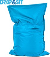 Pouf pour petits et grands - Drop & Sit - 100 x 150 cm - Intérieur et extérieur - Turquoise