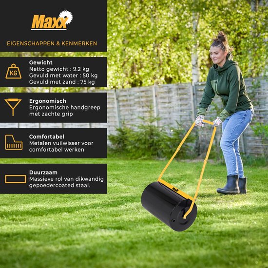 MaxxGarden Gazonrol - Gazonwals - Tuinwals - Graswals - 50cm — afbeelding 4