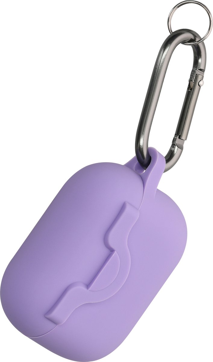 kwmobile hoesje geschikt voor Apple Airpods Pro 2 / Pro 1 case - Cover voor oordopjes case - Flexibel silicone - In lavendel