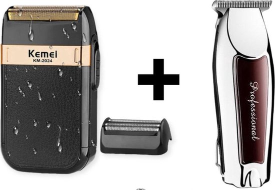 Professionele Tondeuse + Kemei 2024 Shaver Scheerapparaat + ( Kemei Een ...