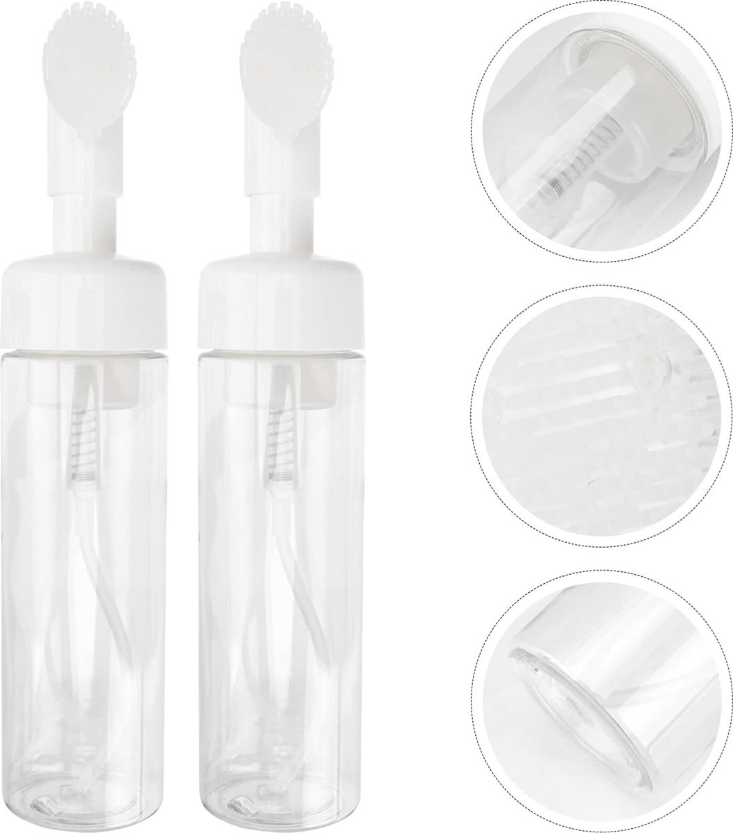 Narimano® Schuim Zeepdispenser - Heldere Container Schuimende Dispenser Borstel Fles Make-Up Flessen Pomp Fles - Dispenser Reizen Cosmetica Fles