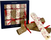 Christmas Crackers van Robin Parker - 27 x 26 x 4,5 cm - Kerst crackers - Kerstcadeau - Cadeau - Party Crackers - Kerstpakket - Wit/Bruin