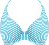 Freya JEWEL COVE UW HALTER BIKINI TOP Dames Bikinitopje - Stripe turquoise - Maat 75G