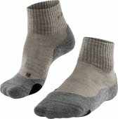 FALKE TK2 Explore Wool Short dames trekking sokken - grijs (kitt mouline) - Maat: 35-36