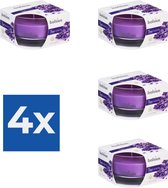 Bolsius Geurkaars 80/50 mm - True Scents Lavendel - Kaars - Sfeer - 1 stuk. - Voordeelverpakking 4 stuks
