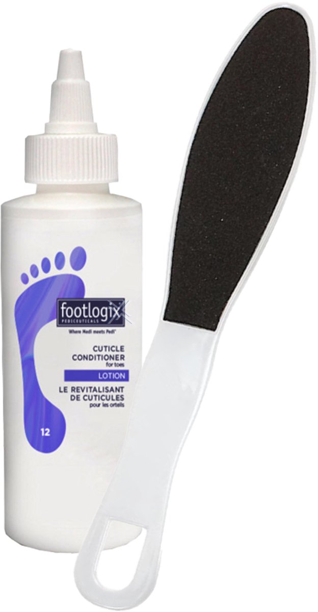 Footlogix 12 Cuticle Conditioner Lotion Droge Nagelriemen te Verzachten te Voeden en te Beschermen Met Gratis Voetvijl