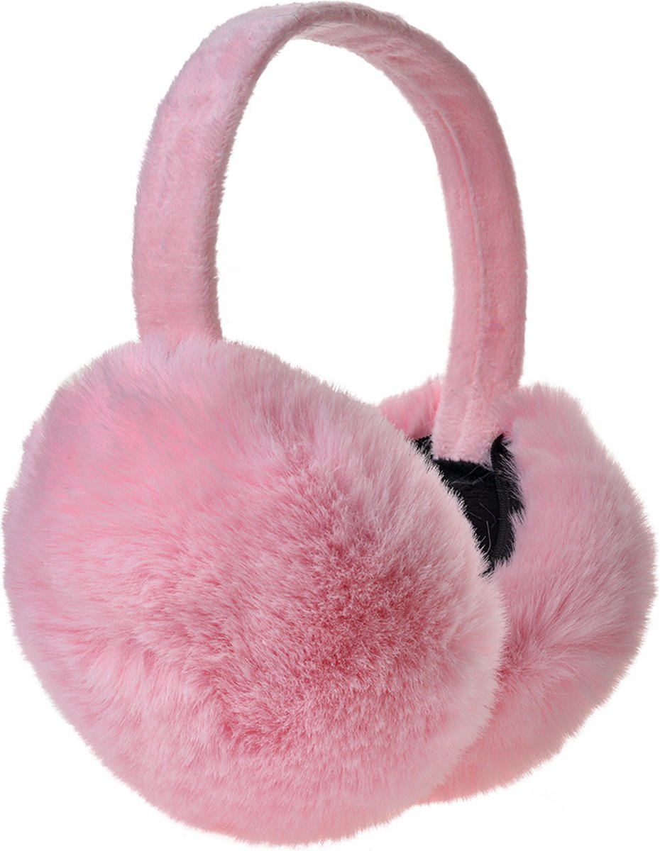 Clayre & Eef Oorwarmers one size Roze Polyester