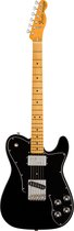 Fender American Vintage II 1977 Telecaster Custom MN Black - Elektrische gitaar