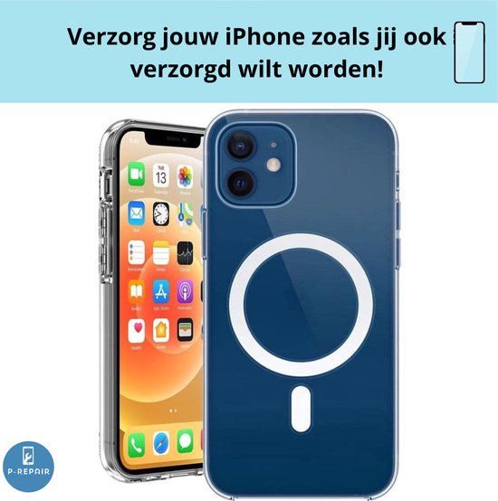 iPhone 13 Case Clear - Coque transparente avec cercle magnétique - pour Apple iPhone 13