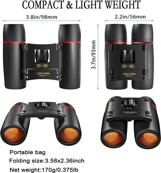 Opera verrekijker, bril telescoop 3x25 theaterbril mini verrekijker Concert Portable Compact Lichtgewicht, met handvat voor volwassenen kinderen vrouwen meisjes in musical (rood