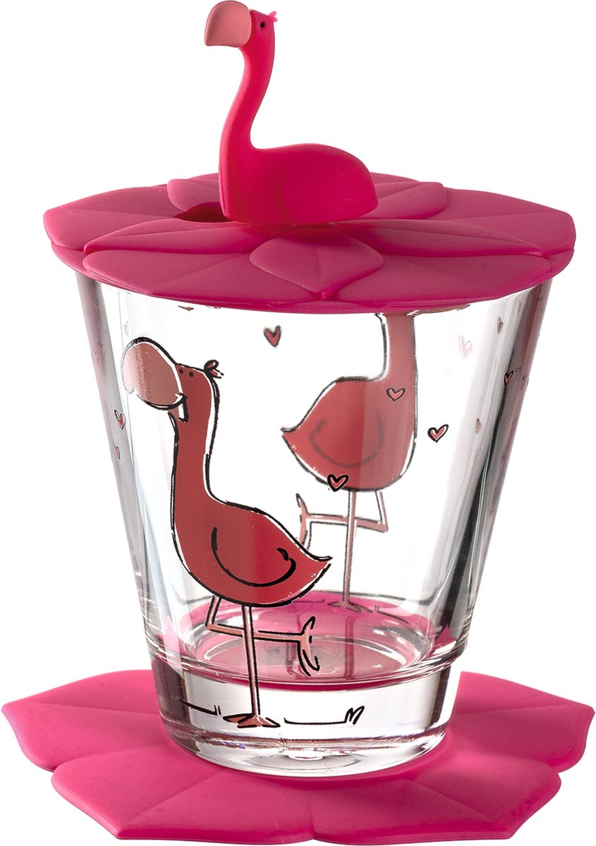 Leonardo Drinkbekerset Bambini Flamingo 215 ml