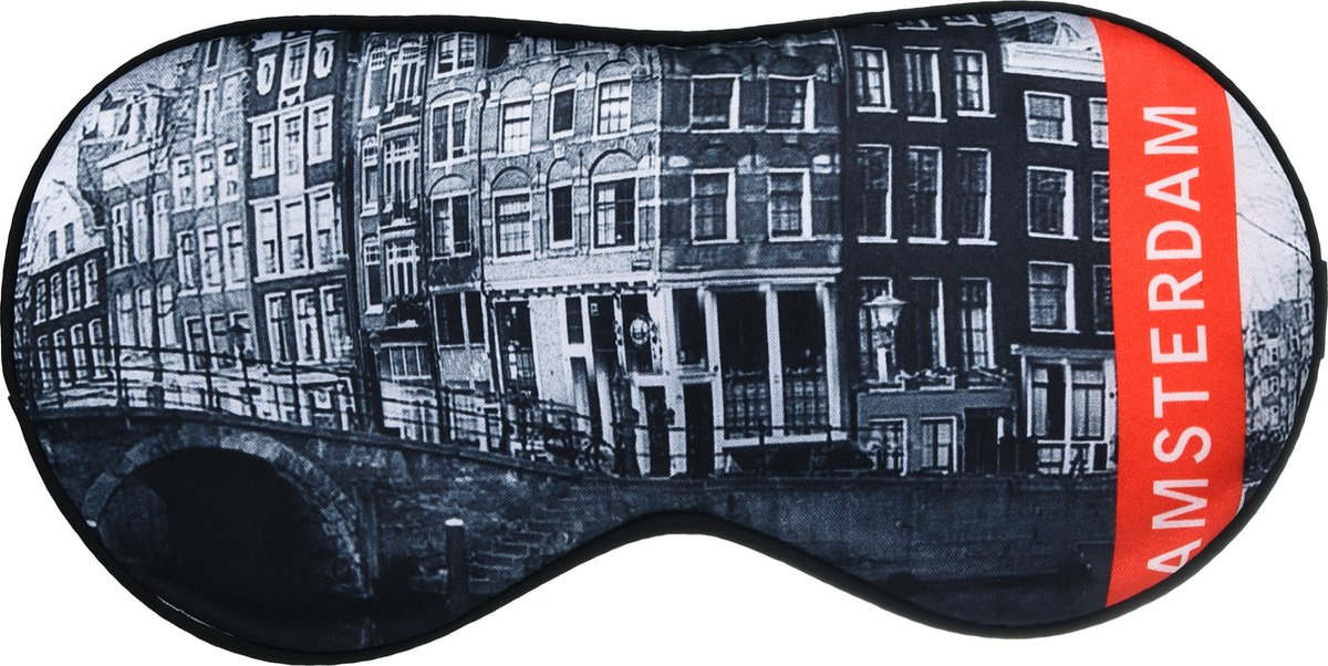 Robin Ruth - Slaapmasker unisex - Amsterdam huisjes