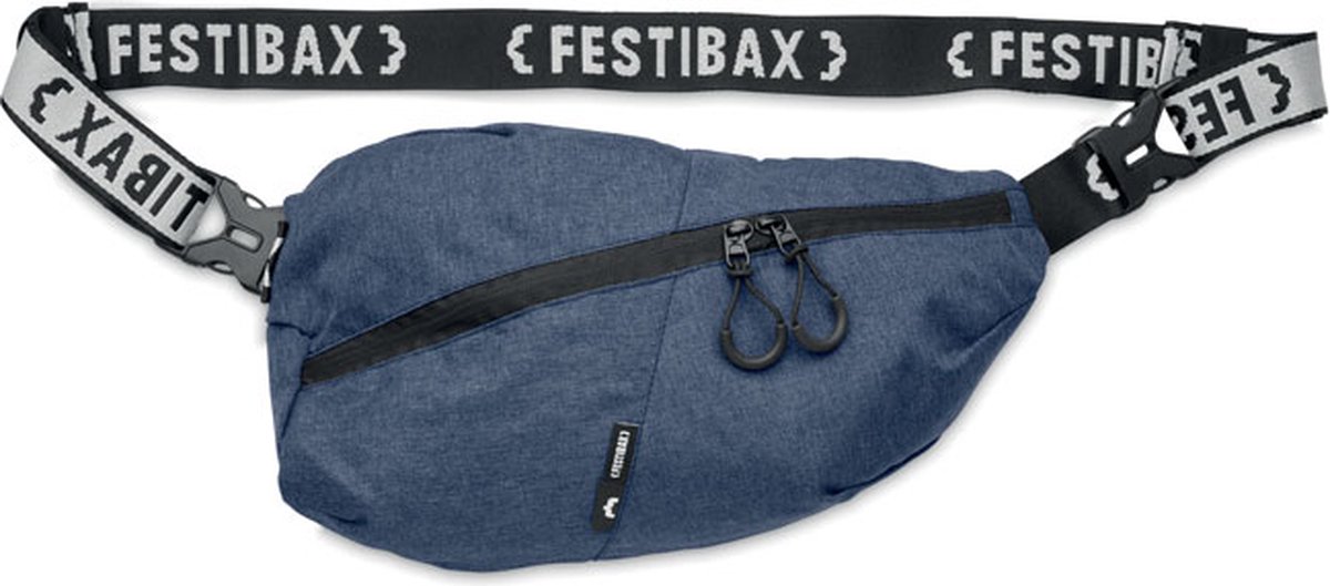 The Festibax® Classic XL - Heuptas/Fanny pack/Sling bag - Festivaltas - Gender neutraal - Blauw