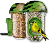 Luxe Camouflage Voersilo D1 Duo Camou Tuinvogel Vogelvoer Vogelzaad Voerhouder Voederhuisje Zaad