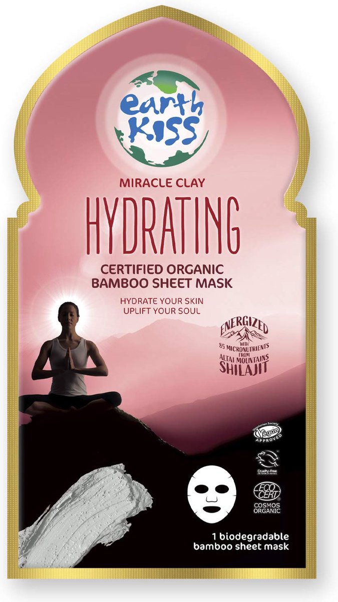 Earth Kiss Hydrating Certified Organic Bamboo Sheet Mask 24 Ml